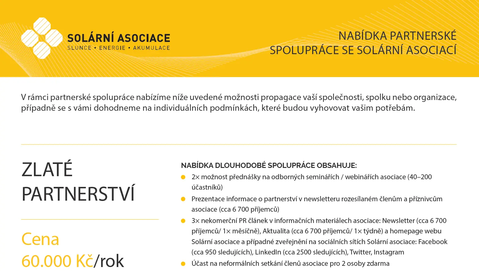 Nabídka partnerské spolupráce