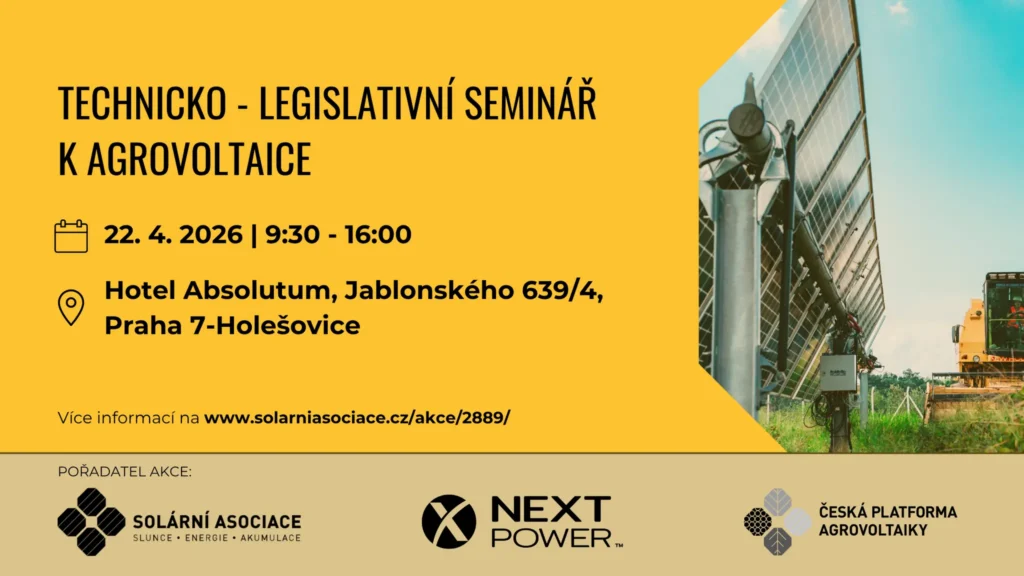 Seminář: Technicko-legislativní seminář k&nbsp;agrovoltaice